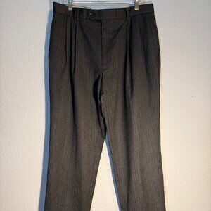 JoS A. Bank Men's Pants 37 x 30 areer Workwear Cuffed Hems Pleated Sunday Best